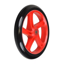 200 mm Wheel for the Fuzion CityGlide Kick Scooter, Black Wheel Red Hub
