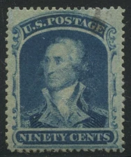 39 Washington Used Stamp with Face Free Cancel & PSE Cert  HV121