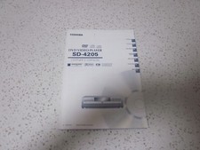 TOSHIBA DVD VIDEO PLAYER SD-4205 OWNER'S MANUAL .