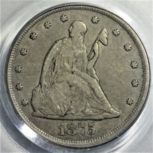 1875CC Twenty Cent Piece PCGS VF30 - Nice Rare "CC" Type Coin          s-0126 - Picture 1 of 3
