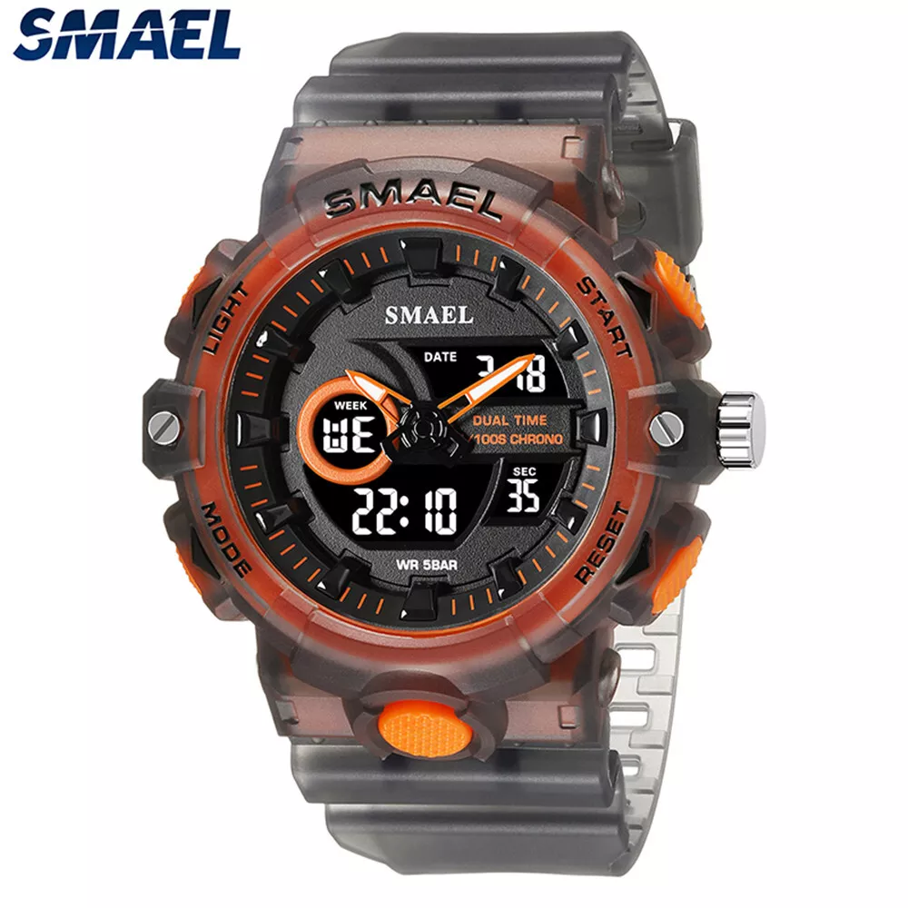 Smael watch shop orange