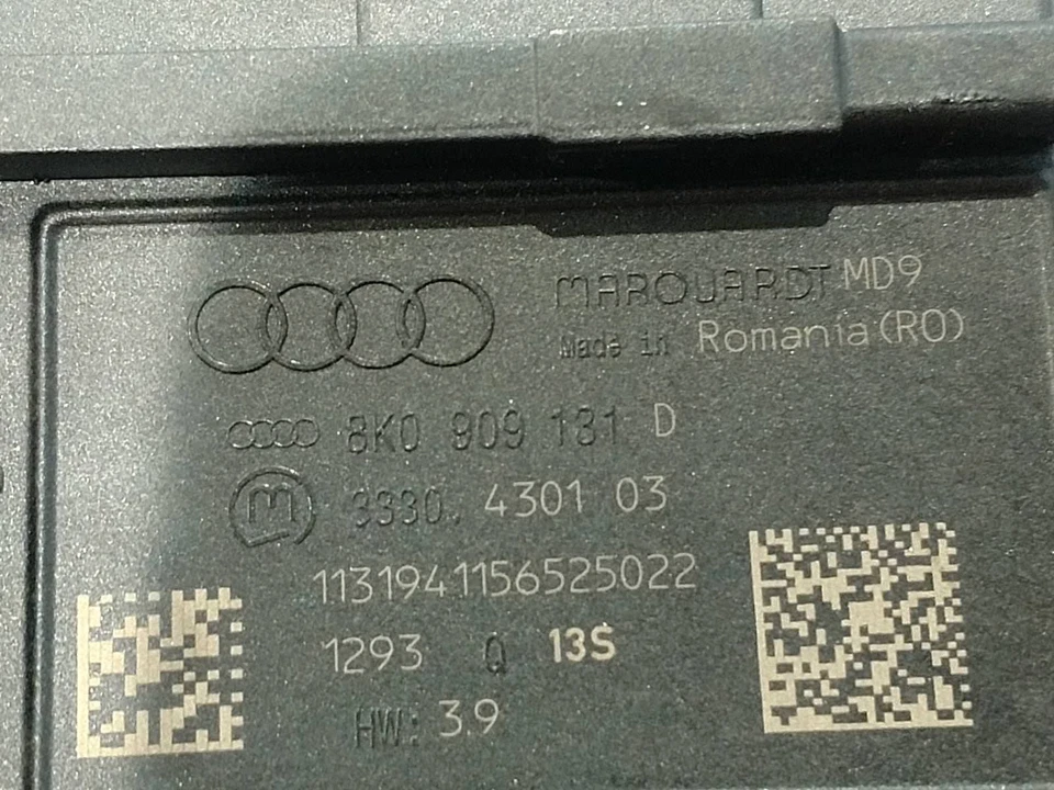 13 14 15 16 AUDI A4: Encendido con Llavero, Opción de Encendido Sin Llave, ID# 8K0909131D Foto 3 de 3