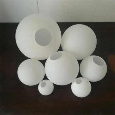 Matte White Globe Glass Lamp Shade Replacement Round Light Parts Cover Fixture