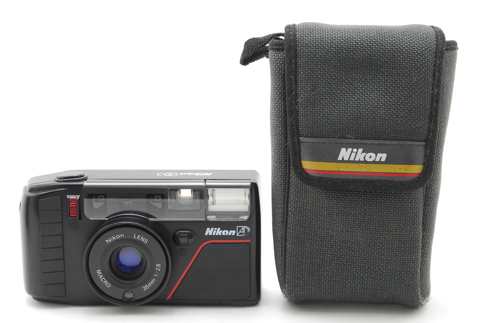 [NEAR MINT w/Case] Nikon L35 AD3 Pikaichi Point & Shoot 35mm Film Camera  JAPAN