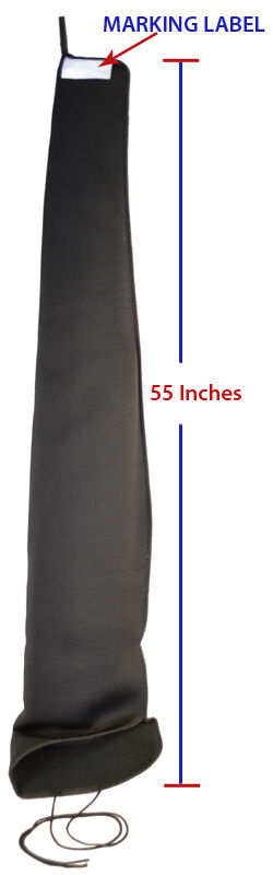 Black Shotgun Gun Sleeve Storage Sock Sack Neoprene Water Resistant 55"x 10" SOC