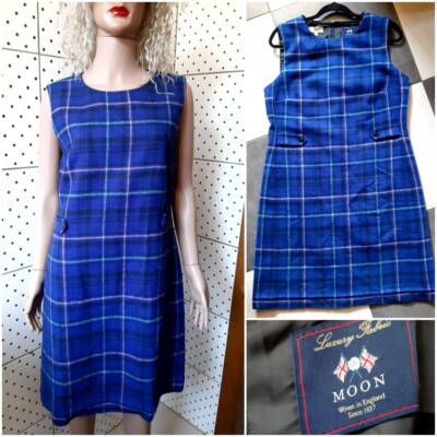 HOBBS Christine Blue Tartan Check Moon Wool Pinafore Dress UK 14 US 10 Tweed | eBay HOBBS Christine Blue Tartan Check Moon Wool Pinafore Dress UK 14 US 10 Tweed | eBay