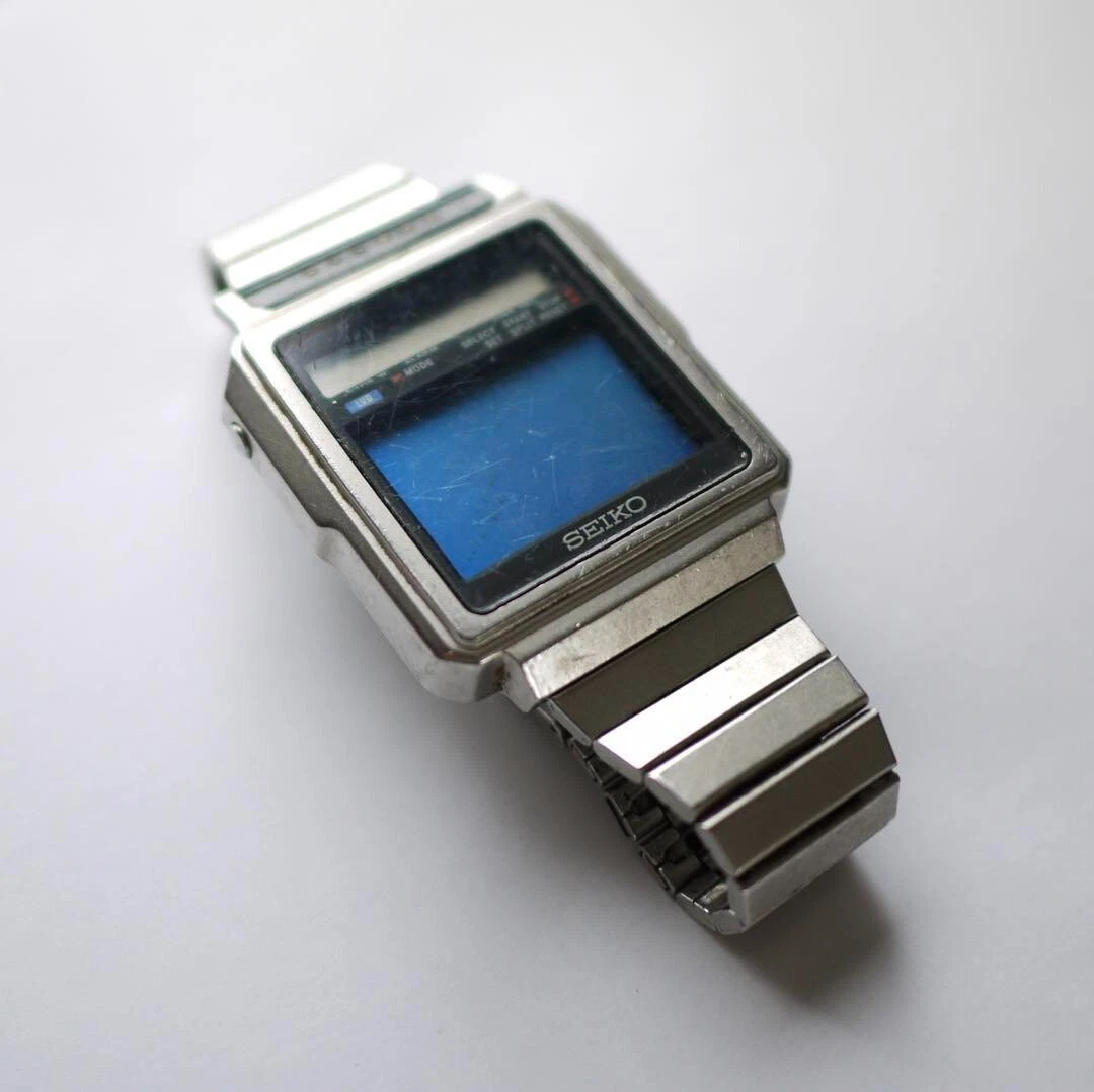 Seiko T001 5010 1982 Stainless Steel TV Quartz Men s Watch Bond