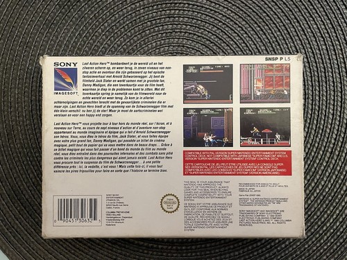 Last Action Hero FAH Super Nintendo Complet Boite Notice - Photo 11/19