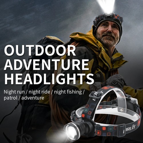 BROUIT 1200000LM Waterproof Head Torch Headlight LED Zoom Headlamp Work Light AU - Picture 7 of 15