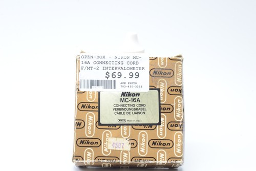 Open Box Nikon MC-16A Connecting Cord  f/MT-2 Intervalometer to 3 Pin Remote - Zdjęcie 1 z 3