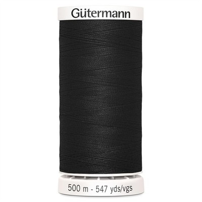 Nähgarn 500m 000 5,5x3,5x3,5 cm, 000 - schwarz