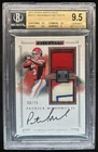 2017 Panini Impeccable Patrick Mahomes II Patch Auto RC #/75 Chiefs BGS 9.5