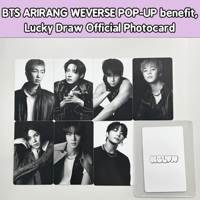 BTS Official store ARIRANG Weverse POP UP, Lucky Draw Photocard | eBay