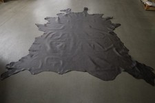Dark Gray Brown Cowhide Leather Upholstery Western Free Shipping 4364