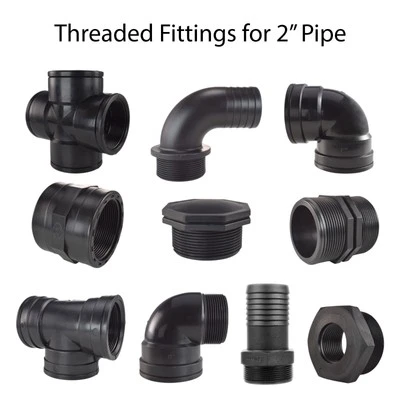 COST WISE 2"bsp male/female threaded water pipe/pond/ittigation fitting elbow,tee coupler,