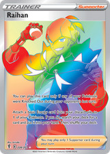Pokemon Evolving Skies Raihan 224/203 Rainbow Rare Holo NM/M on eBay