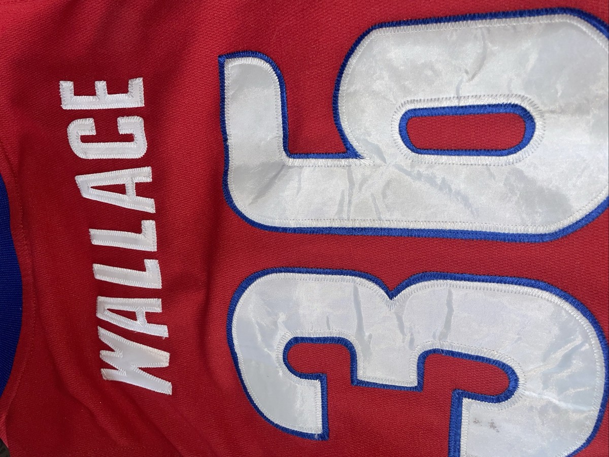 Authentic Rasheed Wallace DETROIT PISTONS Reebok JERSEY Red