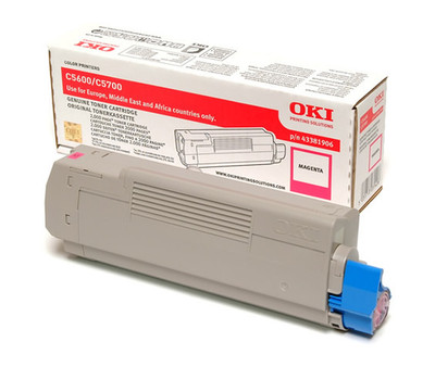 Toner Oki C5600 43381906  Tonerpatrone Magenta original  NO BOX