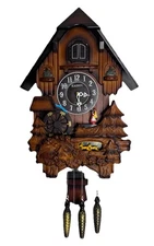 Vintage Kairos Musical Quartz Cuckoo Clock Fully Serviced And Tested
