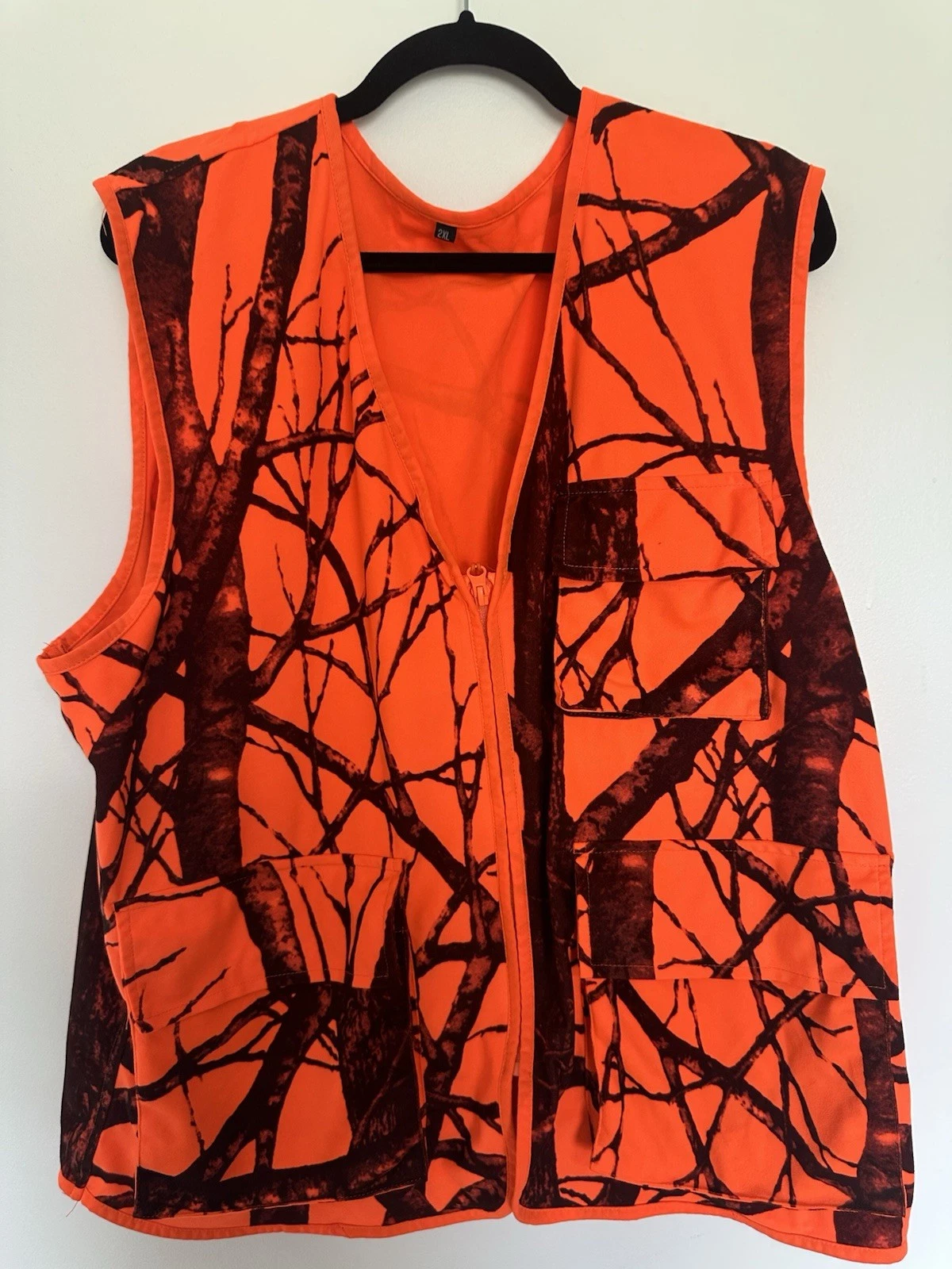Blaze Hunting Vest with Pockets for Men fishing Camping XX-Large Orange