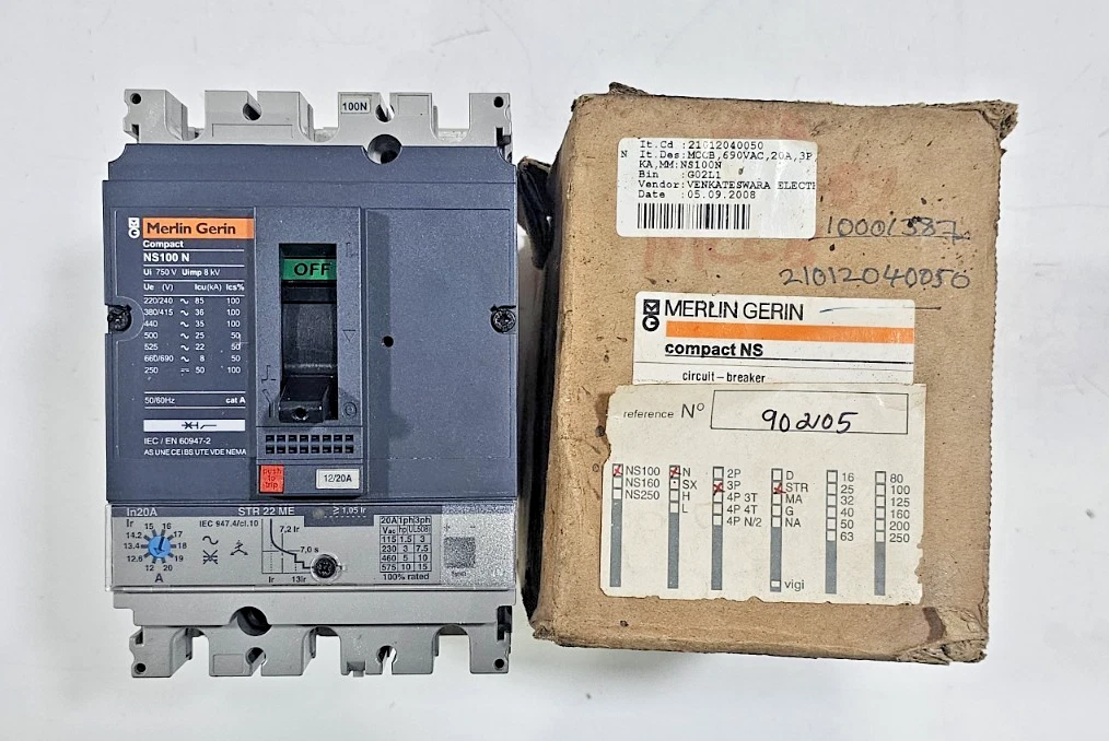 MERLIN GERIN NS100N New - Surplus Power Distribution Circuit Breaker