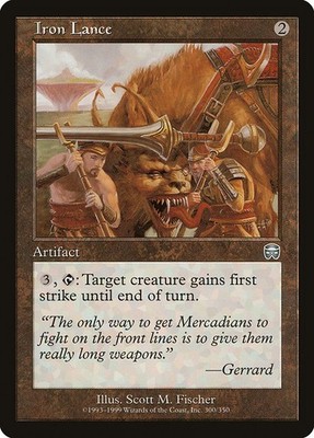 Iron Lance Foil Mercadian Masques 300 NM MTG