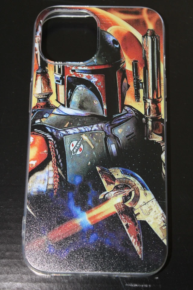Funda de silicona suave Boba Fett para Apple iPhone 15, Star Wars Foto 4 de 4