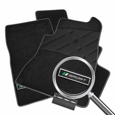 To fit MG MGB 4 Synchro Car Mats 1962 - 1980 in Black & Sport Logo