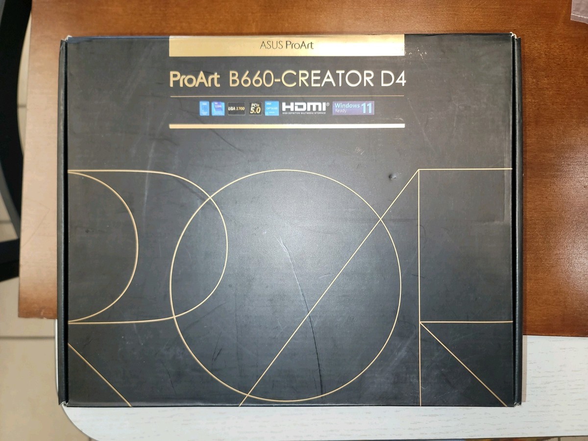 ASUS PROART B660-CREATOR D4 LGA 1700 DDR4 Rare Discontinued NEW 