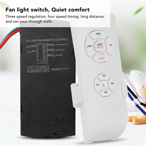 Ceiling Fan Remote Control Kit Long Distance Timing Function Replacement - Picture 5 of 12