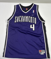 Chris Webber Sacramento Kings Jersey Mens Large NBA Basketball #4 Nike
