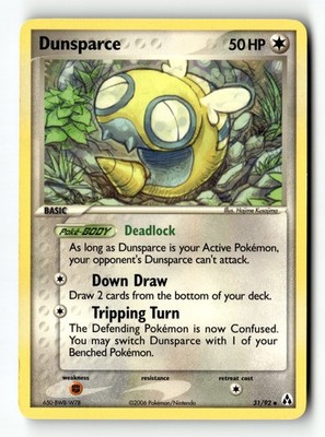 Pokemon Karte Dunsparce LP Legend Maker Uncommon 31/92