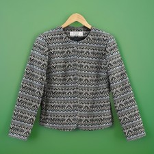 Tahari Arthur S Levine Tweed Jacket Blazer Multi-Color 4Petite see description