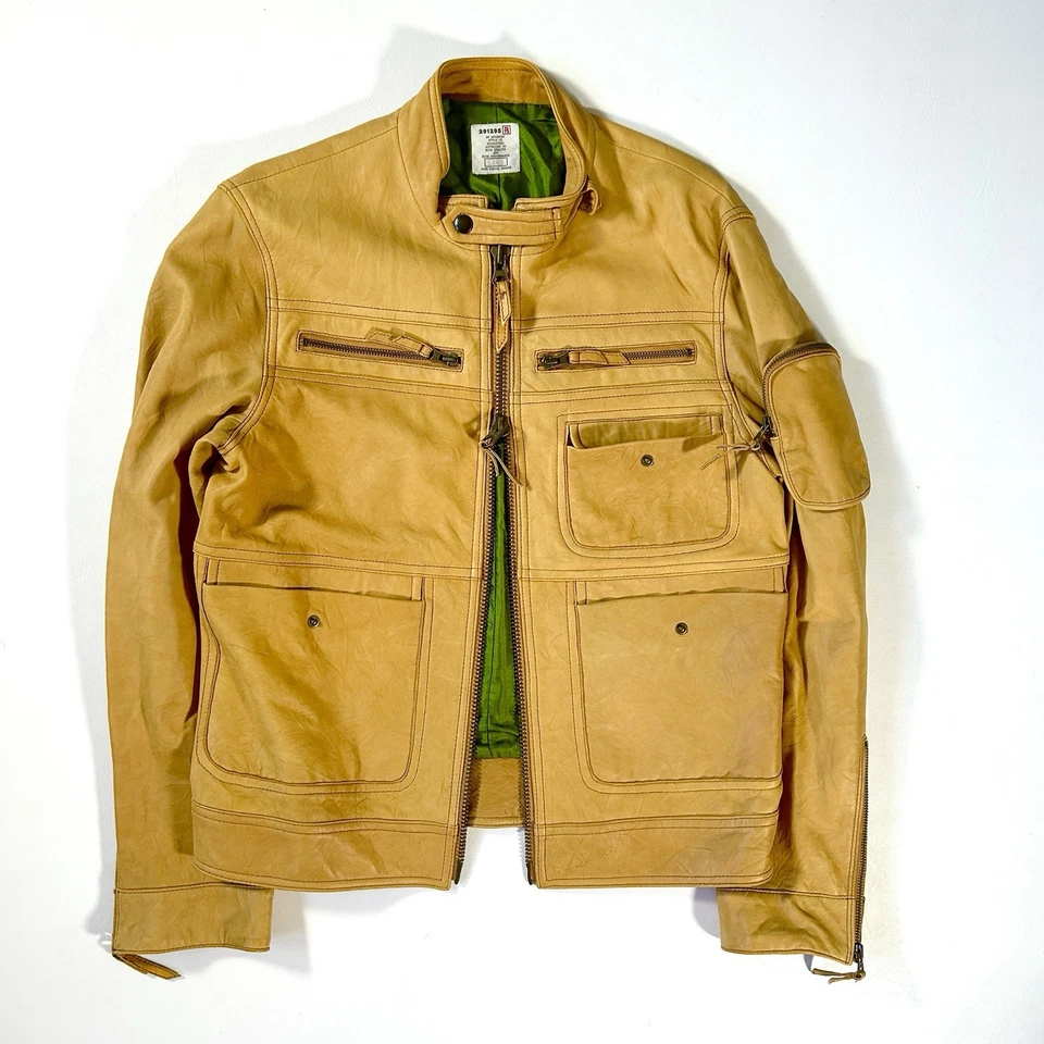 291295 = Homme Sheepskin Cargo Bomber - Image 2 of 4