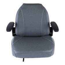 Universal Gray Zero Turn Mower Seat fits Bobcat w/Track Slide Waterproof 4172937