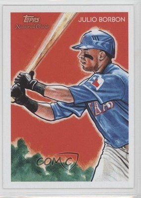 2010 Topps National Chicle Bazooka Back Julio Borbon by Jason Davies #136 3j2
