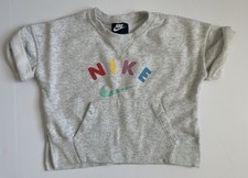 Nike Youth Girl's Size Small Pullover Sportswear DD2331 Crew Gray