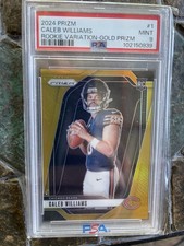 2024 Panini Prizm Rookie Variations Caleb Williams #1 Gold Prizm /10 (RC)