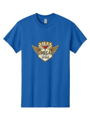 Side-Car-Style Mens Graphic Tee, 100% Cotton, Casual Summer Wear