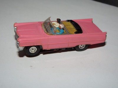 Cadillac Faller AMS – Échelle HO – Beige Avec Feu Rouge – Moteur Fonctionnant – Slot Car Vintage