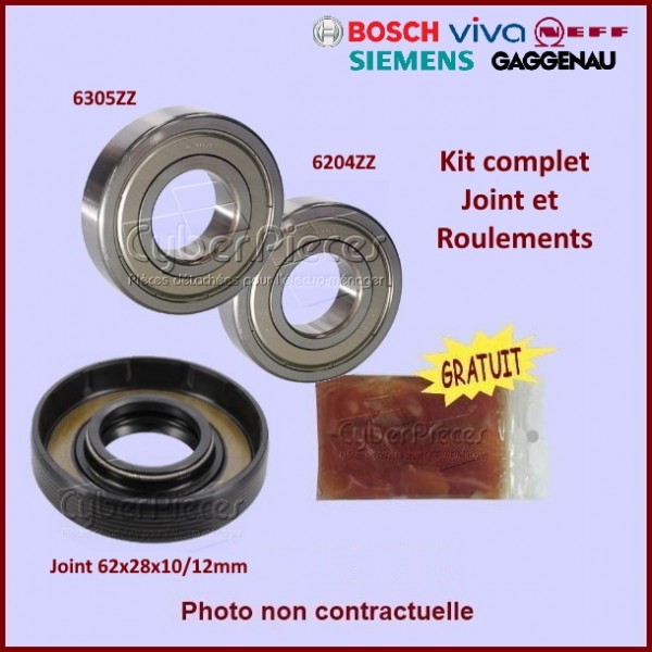 Kit palier Bosch Siemens 00613083 anti-vibration pour machine à laver