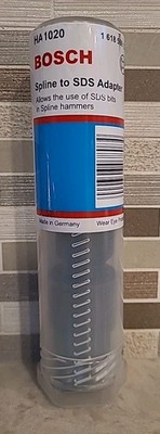 Bosch HA1020 Spline Drive to SDS-Plus Adapter, Work with Spline Rotary Hammers