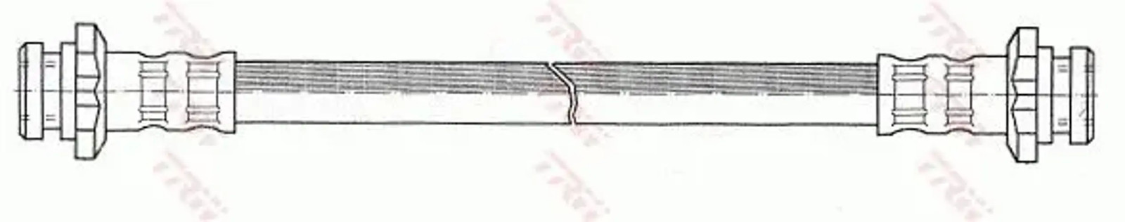 Flexible brake hose with internal thread PHA168 TRW for NISSAN PRAIRIE ALMERA I