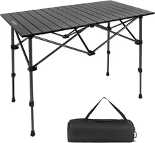 Camping Table Folding Portable Camp Aluminum Fold Up Lightweight Roll Up Table A