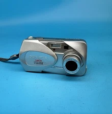 Olympus Digital Camera Camedia C-350 Zoom 3.2MP Silver - Tested & Working