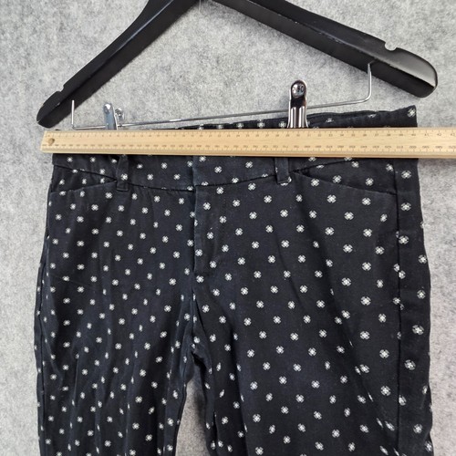 Old Navy Pants Womens 10 Black Polka Dot Pixie Skinny Casual Pockets 12865 - Picture 4 of 14