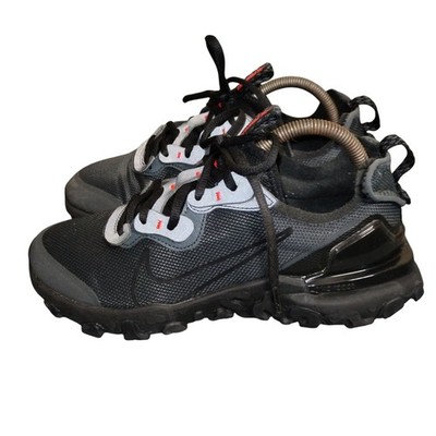 Nike Turnschuhe Jungen 5 schwarz hellkarmesinrot anthrazit React Vision GS Spitze Jugend