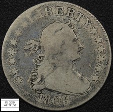 1806 Draped Bust Silver Quarter 25C