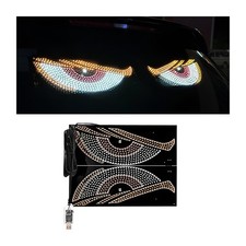 FALVFUN 2PCS Car Devil Eyes Light, 11.8in x 4.72in Dynamic Flex StyleA