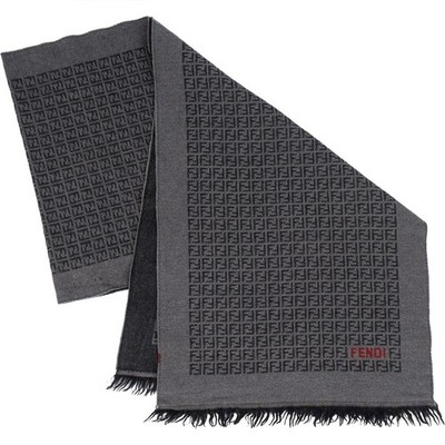 Fendi Wool Monogram FF Logo Schal Scarf Schal